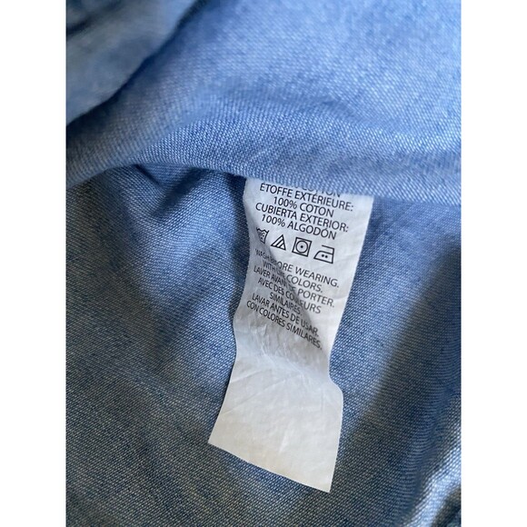 The Childrens Place 4T Denim Ruffle Overalls Dress Snap Straps Girls Toddler - Picture 3 of 6